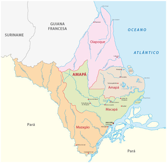 Divisão do estado do Amapá.